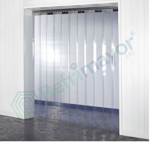  DTVEW Cortinas de tiras de plástico resistentes a bajas  temperaturas, cortinas de plástico de gran dureza con agujeros que actúan  como barrera (color : 0.071 in, tamaño: 4.9 x 6.6 ft) 